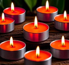 Handmade Red Rose Soy Wax Tealight Collection 50 Pieces